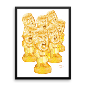 Trump Bobblehead Framed poster