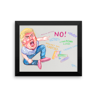 Toddler Trump Framed poster