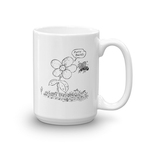 Flower Power Cartoon Mug
