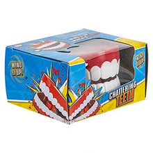 Wind Up Chattering Teeth Novelty and Gag Gifts, 2.5" Inches (4-Pack)