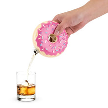 Pink Frosted Sprinkles Doughnut Stainless Steel Hip Flask