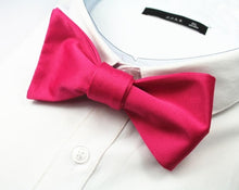 Solid Color Silk Self Tie Bow Ties