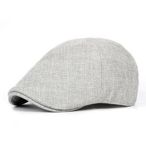 Lightweight Linen Flat Cap