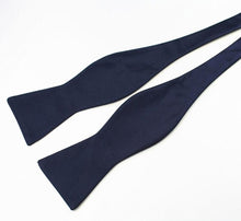 Solid Color Silk Self Tie Bowtie