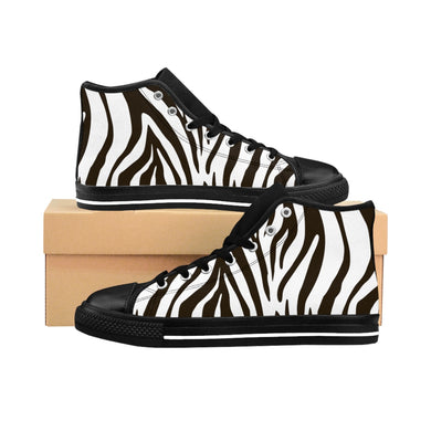 Men's Zebra High-top Sneakers