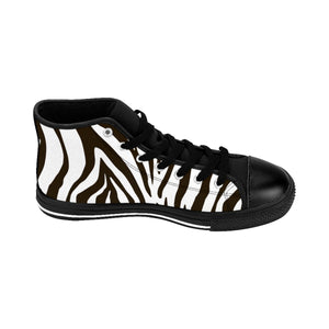 Men's Zebra High-top Sneakers