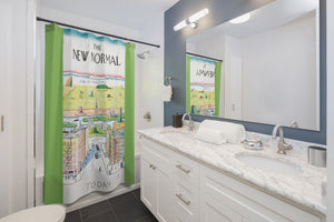 The New Normal by Bob Eckstein Shower Curtain