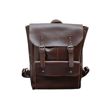 Vintage Hasp England Style Leather Backpack