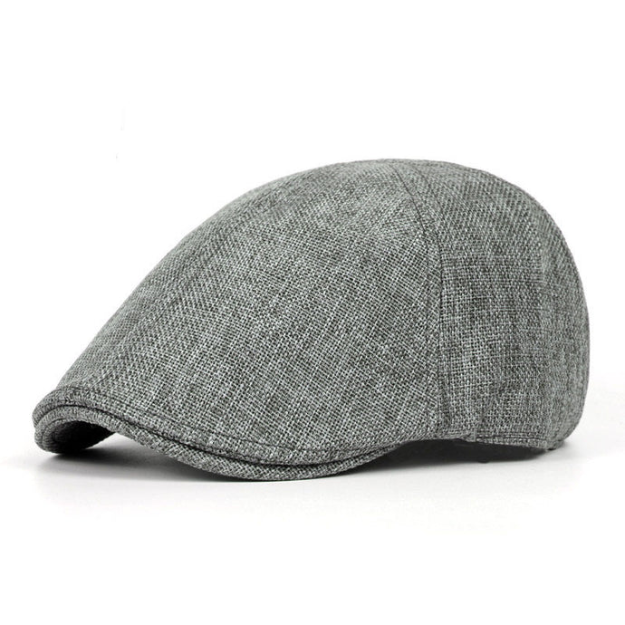 Lightweight Linen Flat Cap