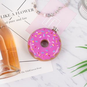 Pink Frosted Sprinkles Doughnut Stainless Steel Hip Flask