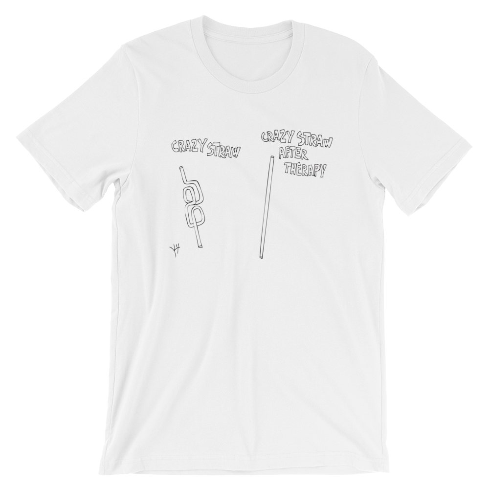 Crazy Straw After Therapy Short-Sleeve Unisex T-Shirt