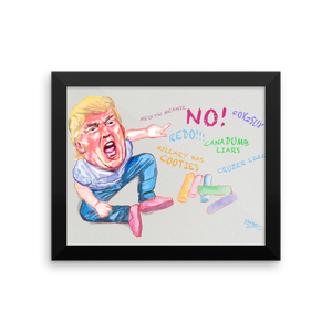 Toddler Trump Framed poster