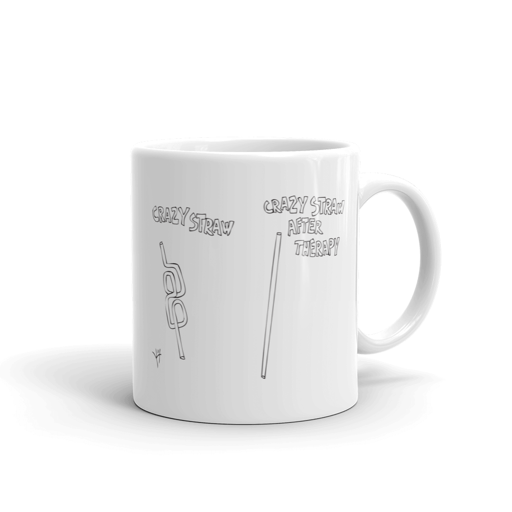 Crazy Straw After Therapy Mug